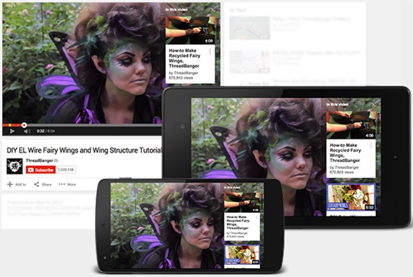 Le schede che sostituiscono le annotazioni di YouTube, visibili anche sulle applicazioni mobile