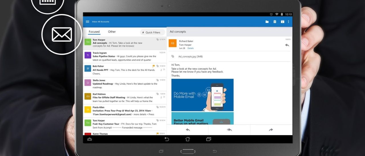 Outlook per Android, disponibile la versione finale