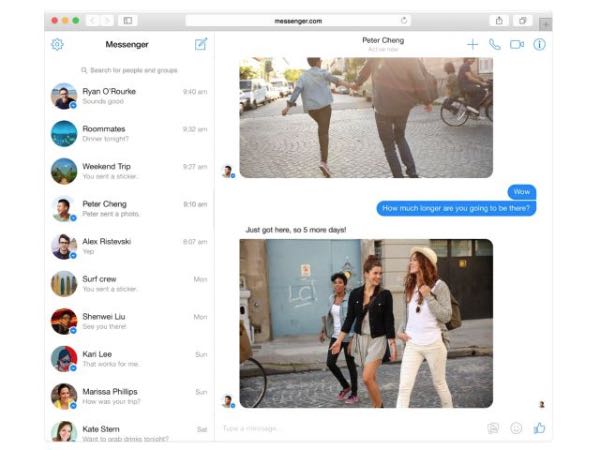 Messenger per il web