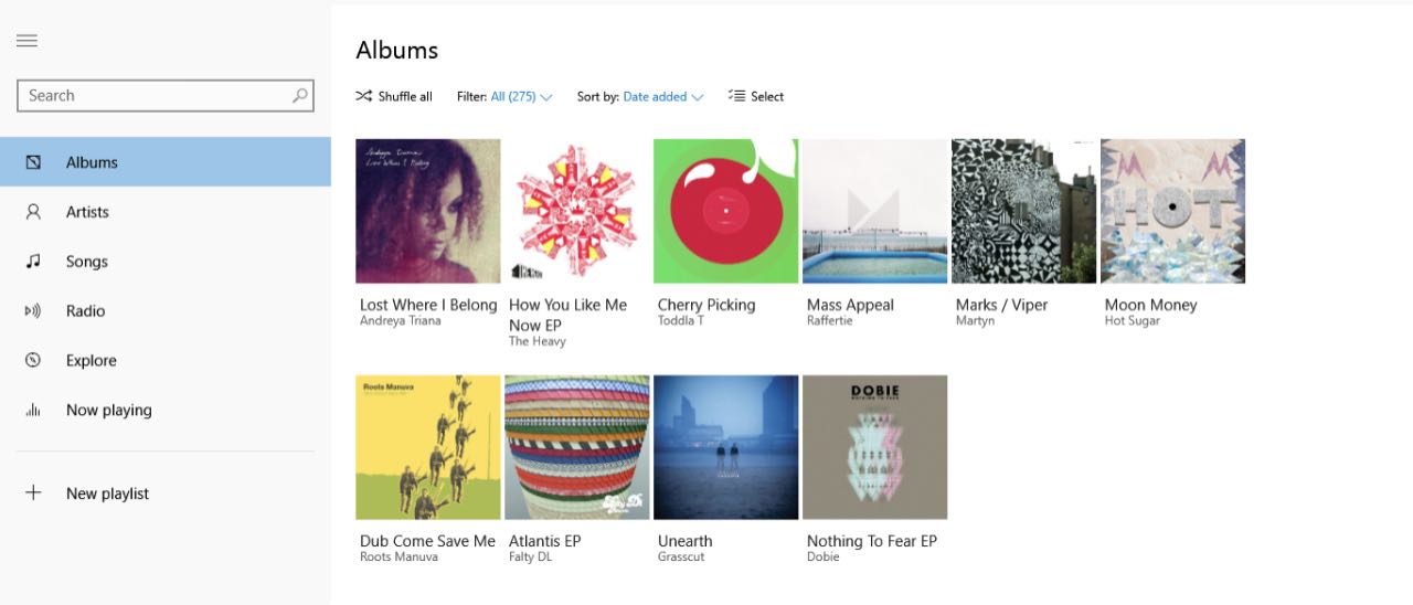 Windows 10: arriva la musica nello Store