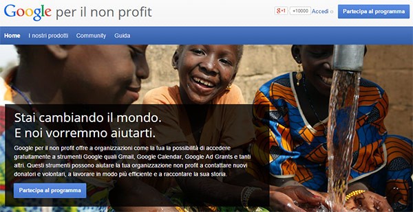 Google per il non profit