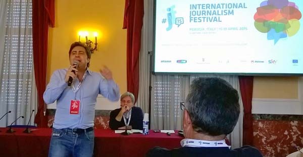 Fulvio Sarzana e Bruno Saetta al Festival di Perugia al panel sul diritto d'autore.