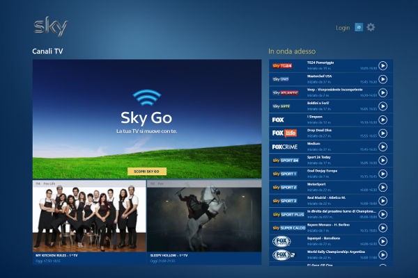 Sky Go per Windows 8.1