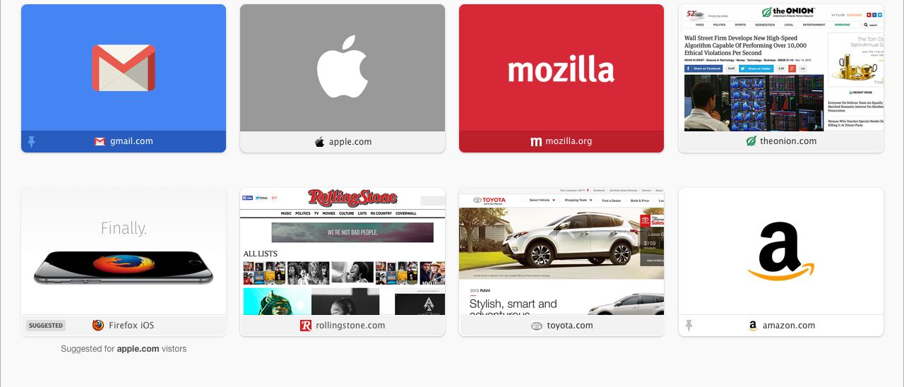 Firefox mostrerà banner basati sulla cronologia