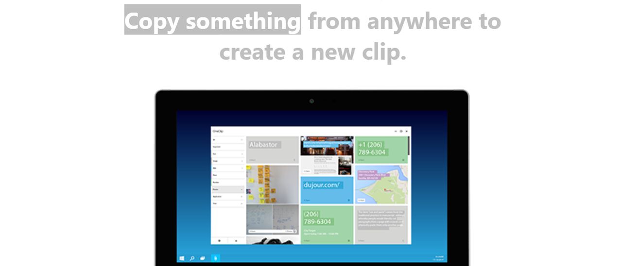 Microsoft OneClip, appunti multi-piattaforma
