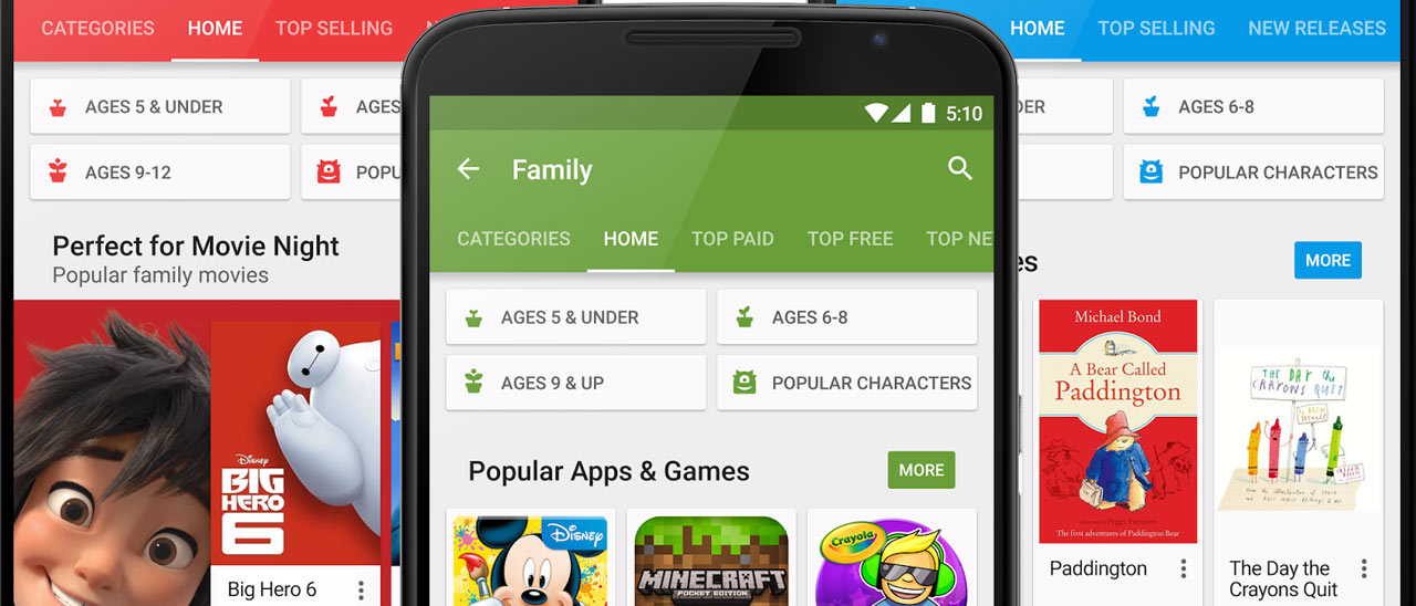 Google I/O 2015: Google Play Family Store