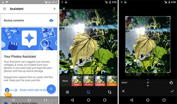 Funzionalità incluse nella nuova applicazione Google Foto
