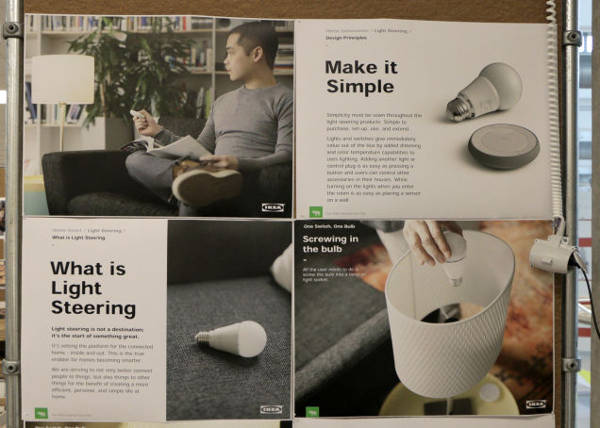 IKEA, sistema di illuminazione smart
