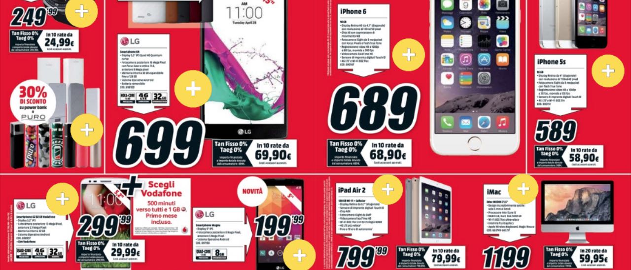 Volantino Mediaworld: Lumia 435 a 69 euro