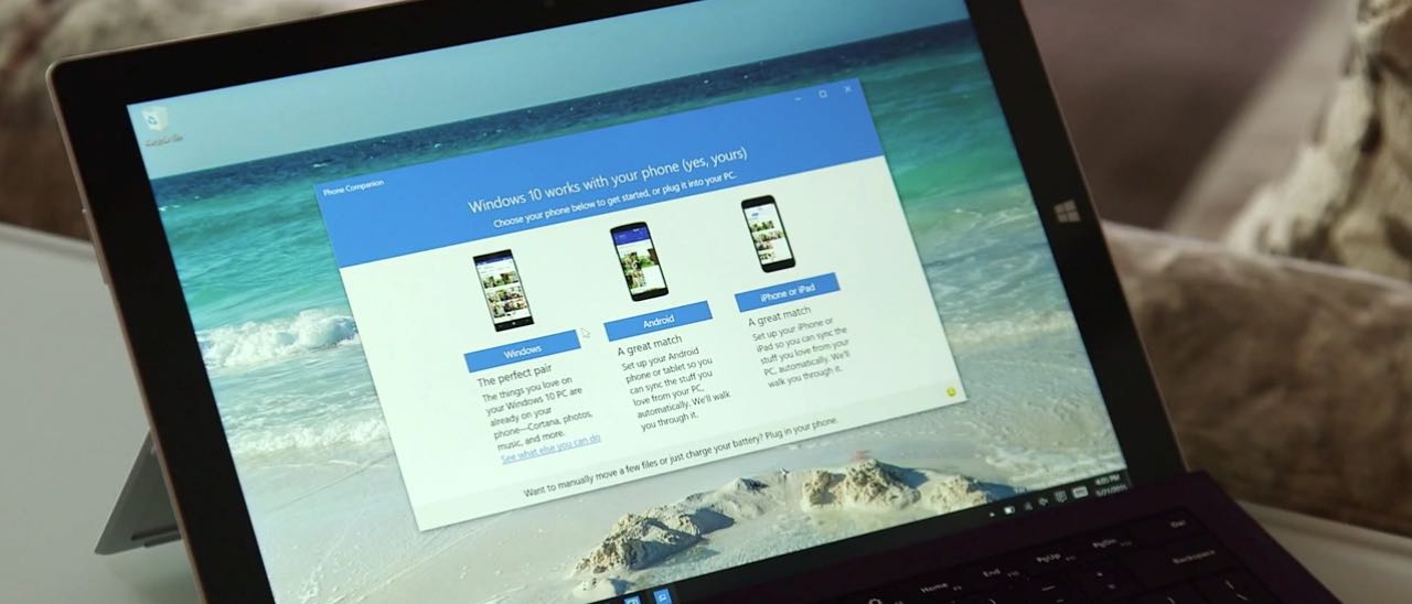 Microsoft presenta Phone Companion