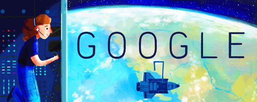 Il doodle disegnato da Google per celebrare Sally Ride