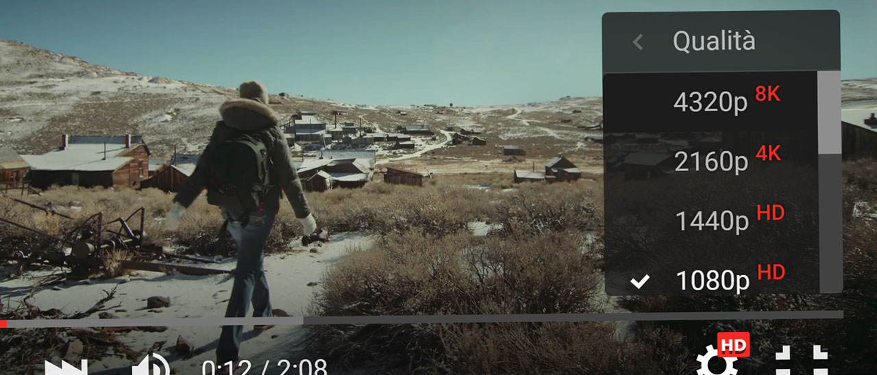 YouTube: spuntano i primi video 8K in streaming