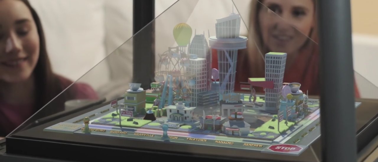 Holus, display olografico interattivo da tavolo