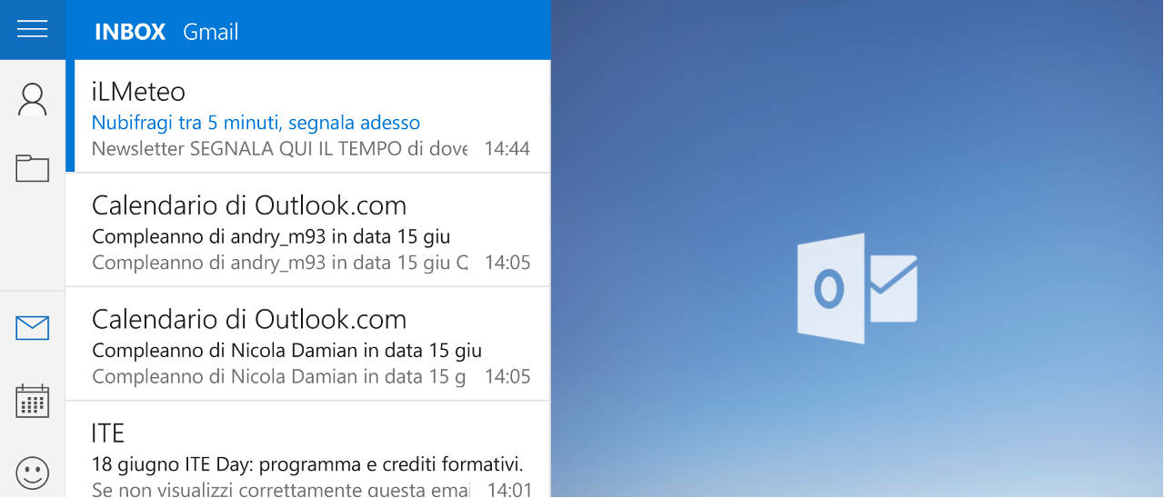Windows 10, novità per l'app Posta e Calendario
