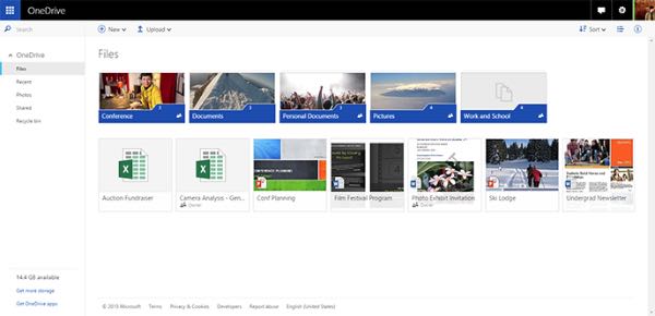 Nuovo OneDrive per il web