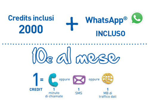 PosteMobile: Creami Young 35 con WhatsApp incluso