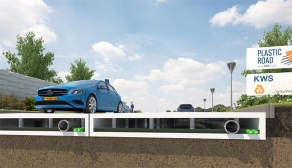 La pavimentazione stradale di VolkerWessels, realizzata con plastica riciclata