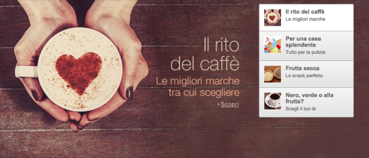 Il caffè si compra su Amazon