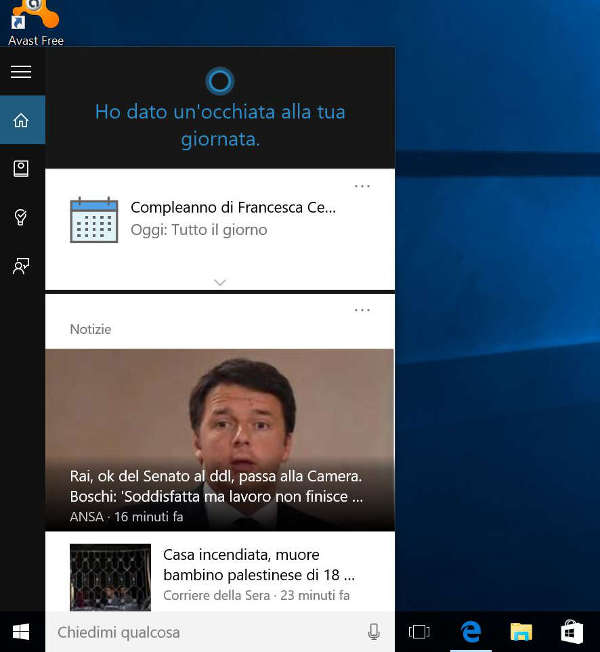 Windows 10, Cortana