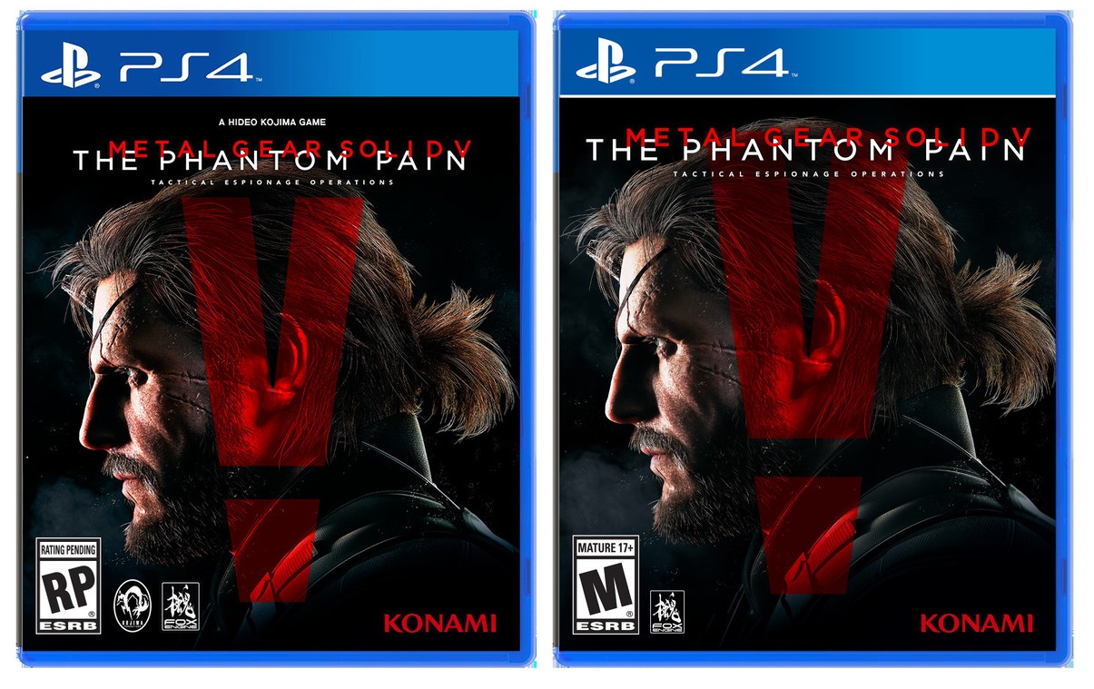 Metal Gear Solid V: The Phantom Pain, Hideo Kojima e Kojima Productions rimossi dalla copertina