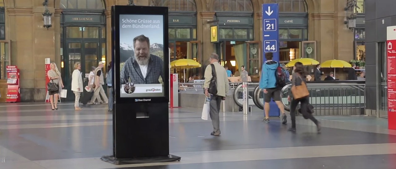 A Zurigo il cartellone pubblicitario è interattivo