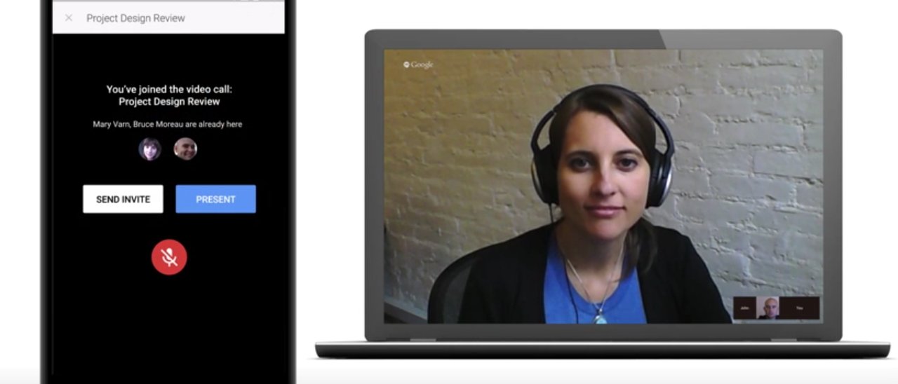 Google Presentazioni, condivisione via Hangouts