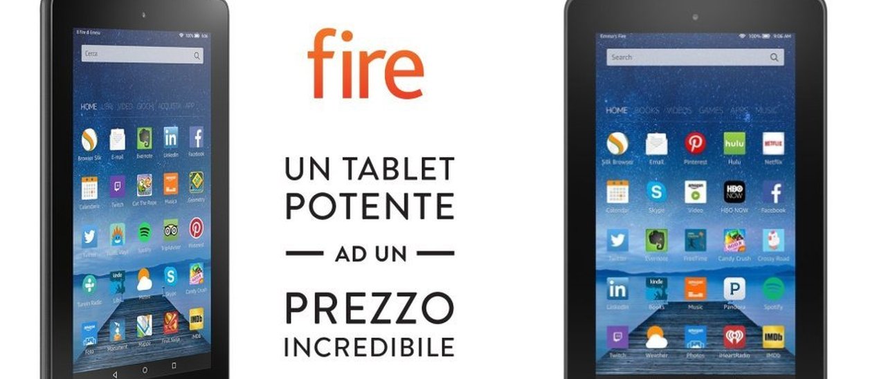 Amazon annuncia un tablet Fire da 60 euro