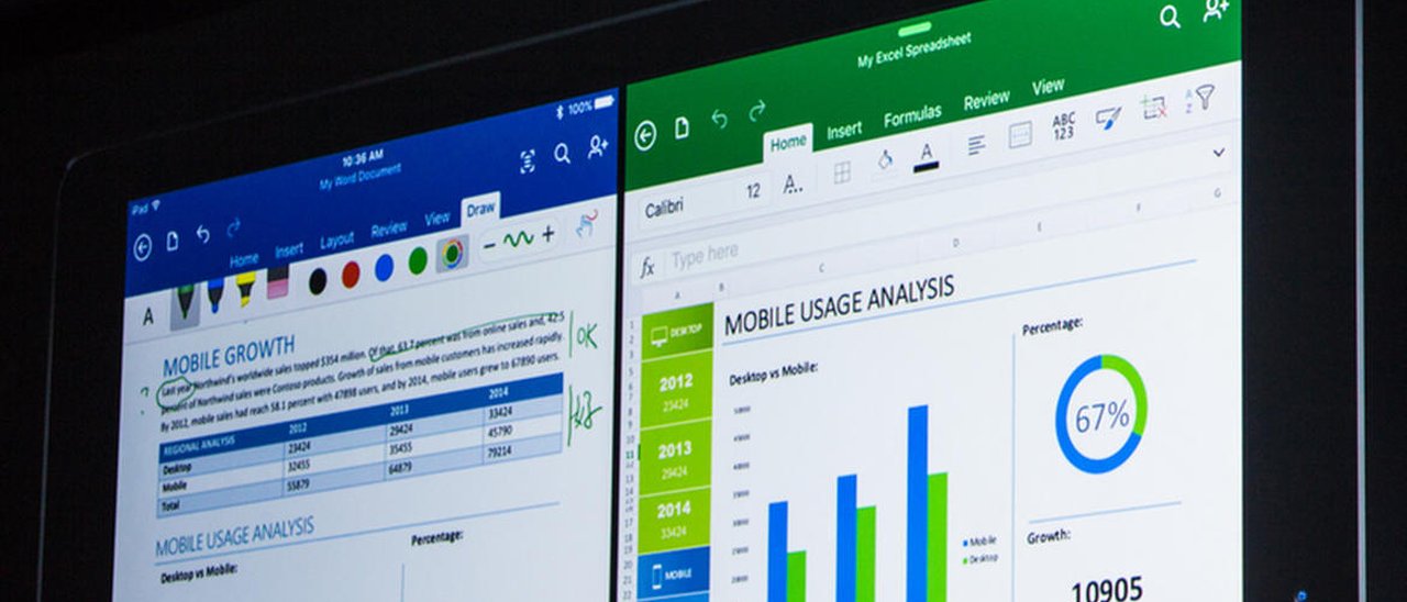 Microsoft Office, le novità per iPad Pro e iOS 9