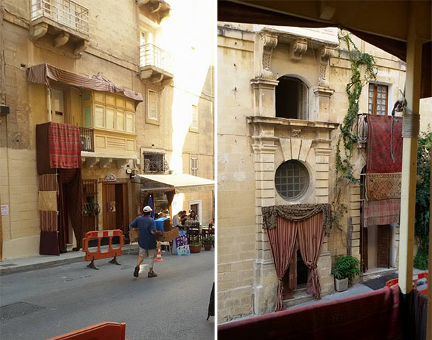 Il set a Malta per le riprese del film su Assassin's Creed