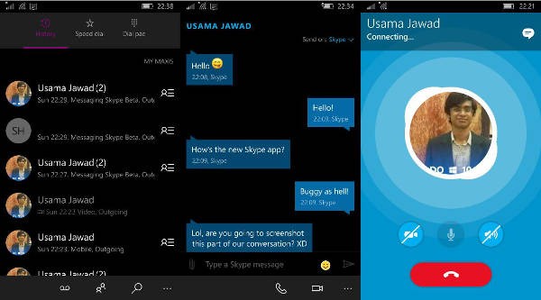Skyper per Windows 10 Mobile