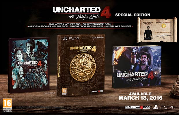 I contenuti della Special Edition di Uncharted 4: Fine di un Ladro