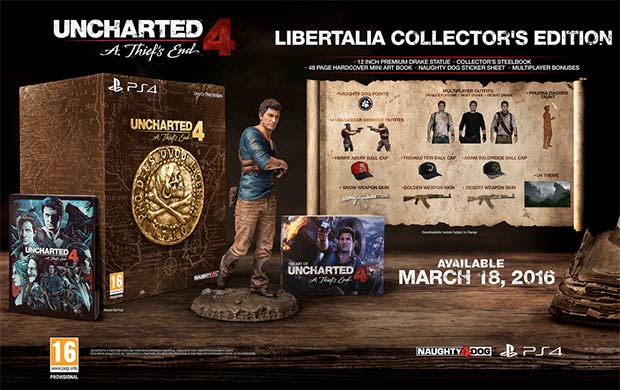I contenuti della Collector's Edition di Uncharted 4: Fine di un Ladro