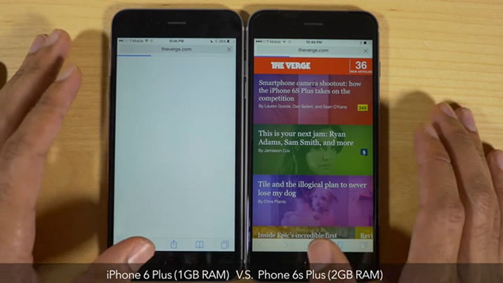 iPhone 6s Plus e iPhone 6s - 2GB RAM