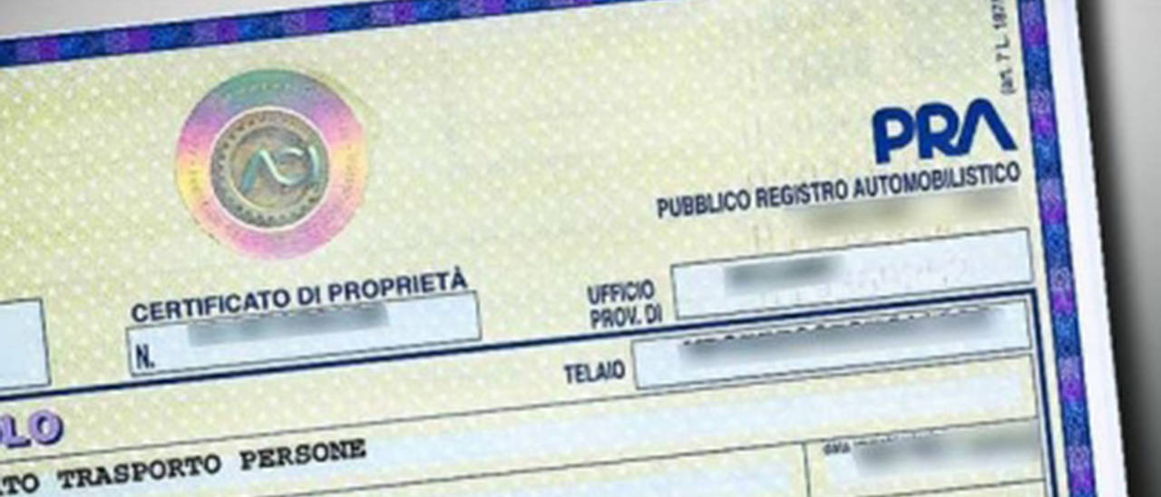 Il certificato di proprietà dei veicoli è digitale