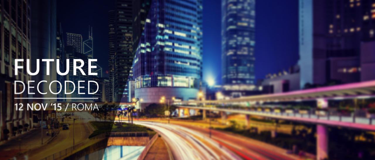 Microsoft Future Decoded per sviluppatori