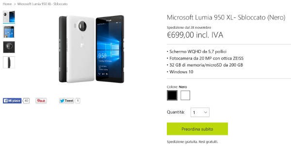 Lumia 950 XL