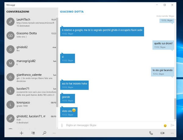 Windows 10, disponibile la nuova app Skype