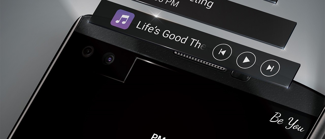 LG V10, il phablet con display secondario frontale