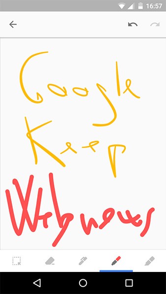 Test per la modalità Disegno introdotta nell'app di Google Keep