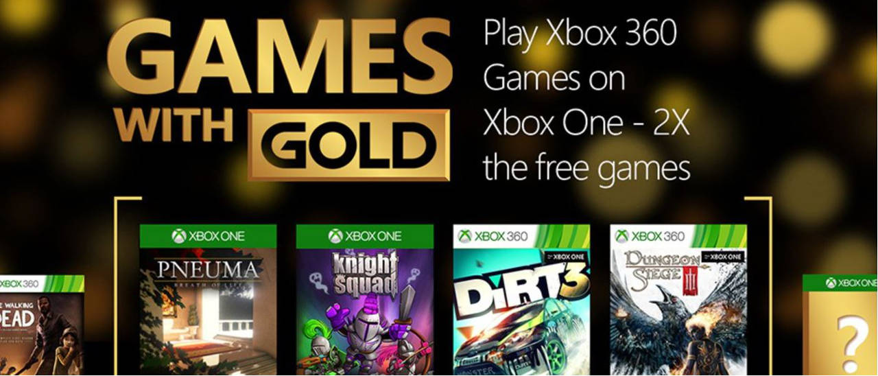 Games with Gold, raddoppiano i giochi per Xbox One