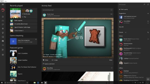 Windows 10, su Xbox Beta arriva Facebook