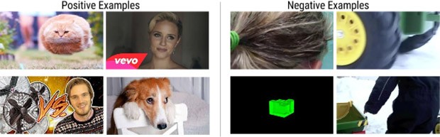 Esempi positivi ed esempi negativi forniti da Google all'algoritmo