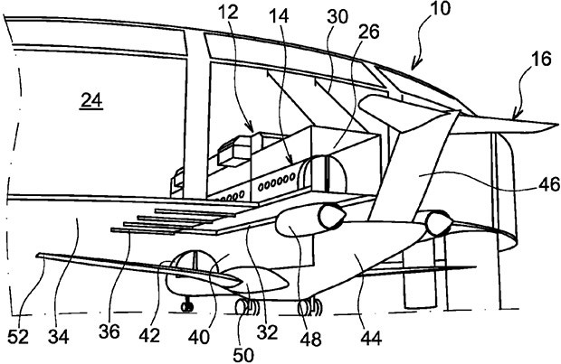 Un'immagine dal nuovo brevetto Airbus