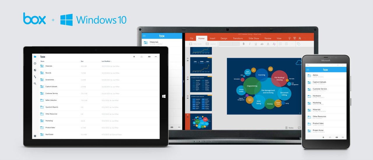 Box annuncia la universal app per Windows 10