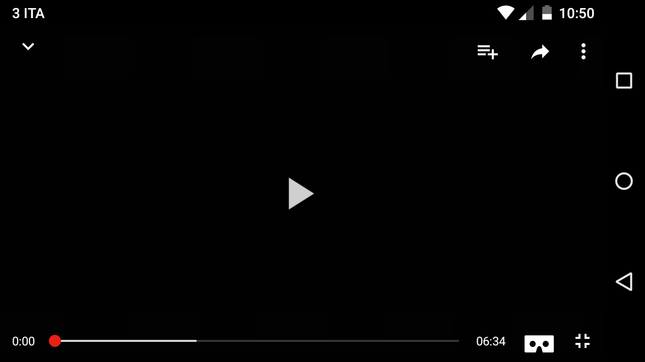 YouTube per Android - Video VR