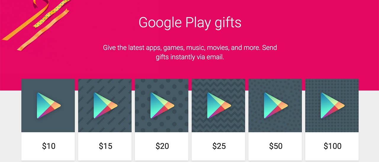 Google Play: carte regalo e Cyber Weekend