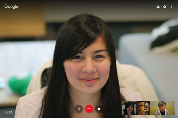 La nuova interfaccia Web per le videochiamate di Google Hangouts