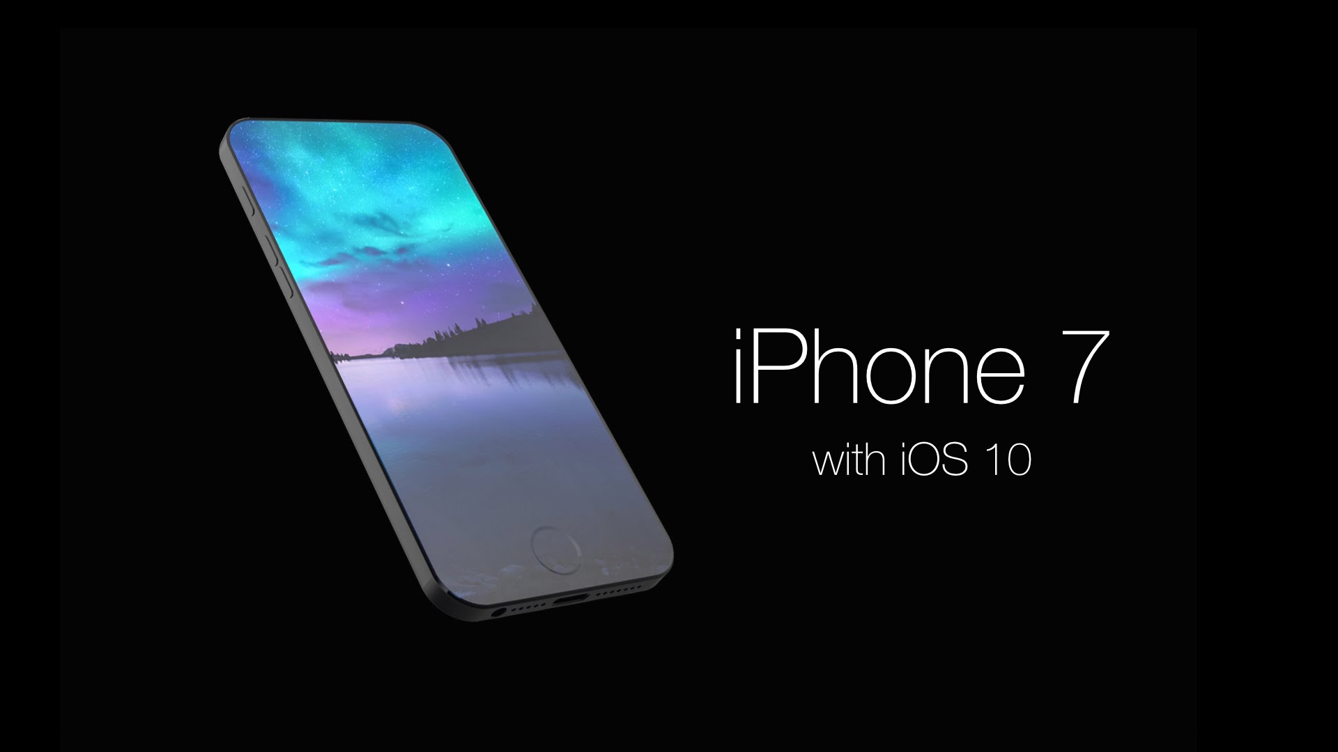 iPhone 7, un concept tutto schermo con iOS 10