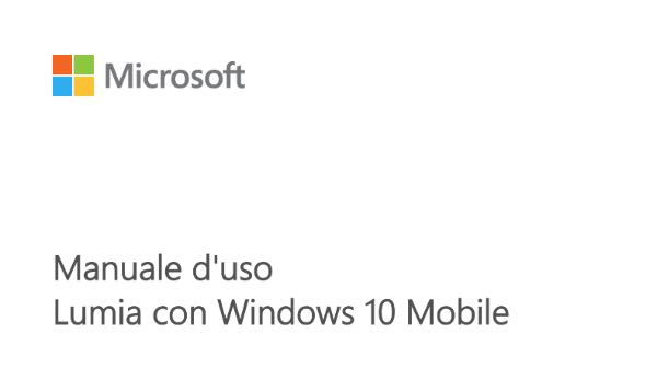 Windows 10 Mobile, disponibile il manuale italiano