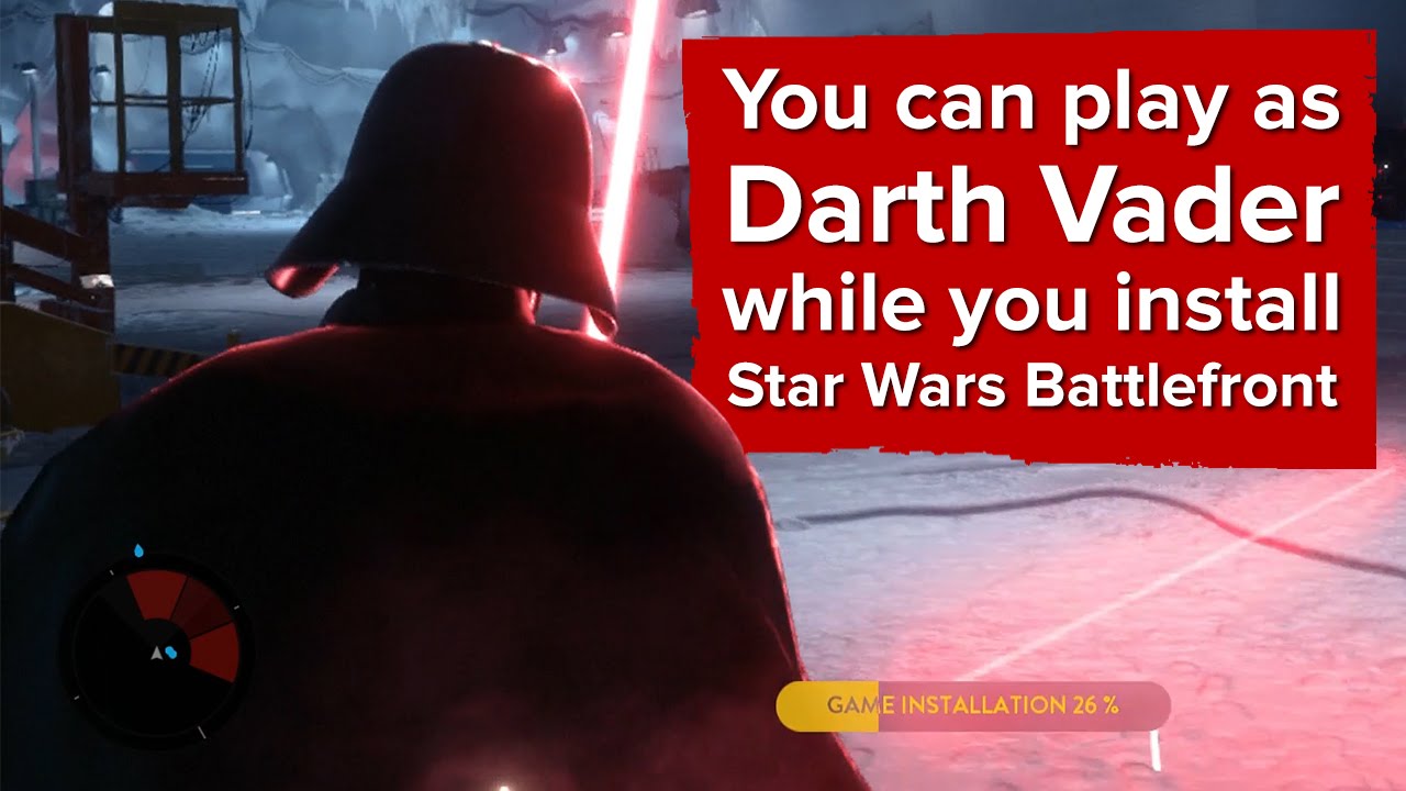 Star Wars Battlefront | mini-gioco di installazione con Darth Vader | nuovo video | EA DICE